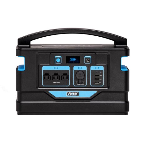 Pulsar Portable Generator, Battery Powered, 1,000 W Surge, 110V AC/12V, 10 A PPS1000